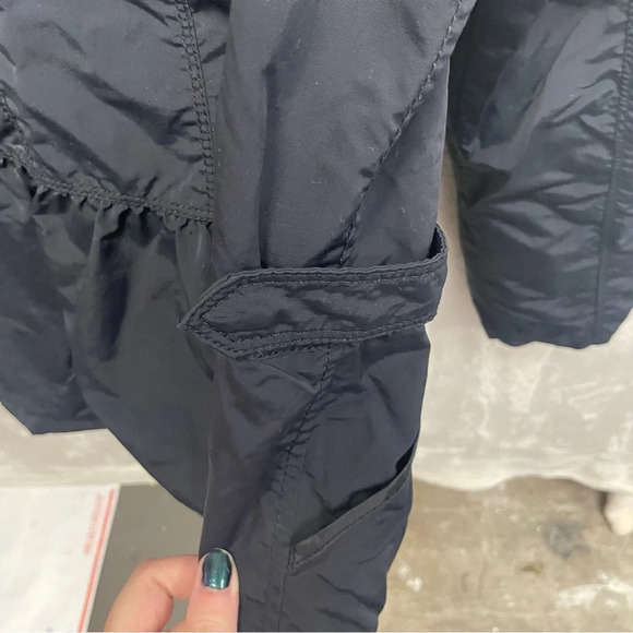 Eddie Bauer women’s travex travel jacket black ruched large nylon - Picture 4 of 9